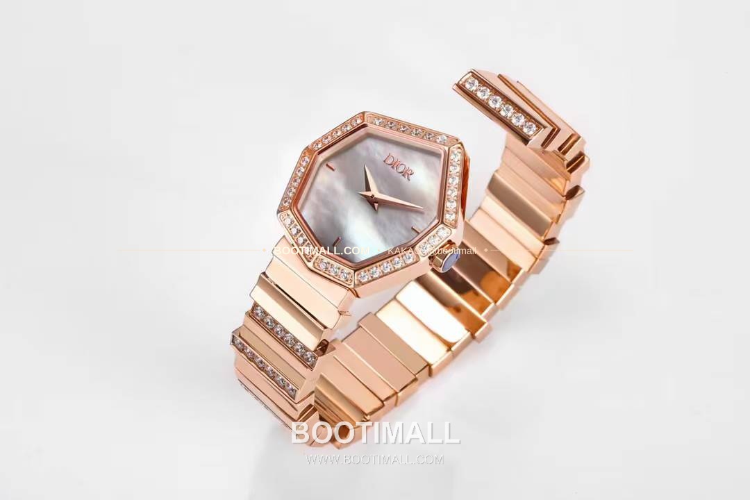 디올 젬 디올 천연석 다이얼 다이아세팅 쿼츠 Dior Gem Dior Natural Stone Dial Diamond Set Quartz 27x25mm 3