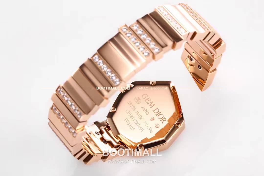 디올 젬 디올 천연석 다이얼 다이아세팅 쿼츠 Dior Gem Dior Natural Stone Dial Diamond Set Quartz 27x25mm 9