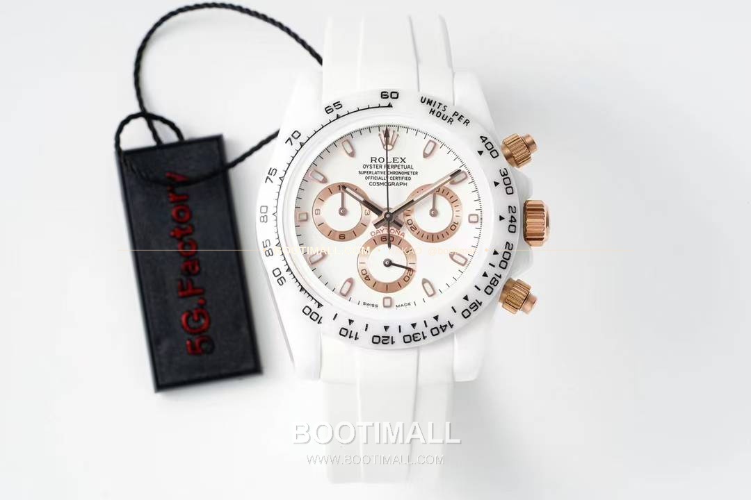 롤렉스 데이토나 AET 커스텀 블랙 화이트 세라믹 크로노그래프 오토매틱 Rolex Daytona AET Custom Black White Ceramic Chronograph Automatic 40mm 1