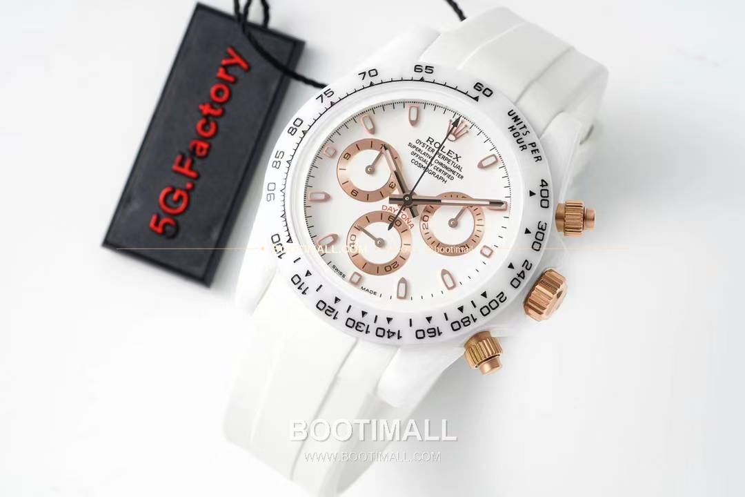 롤렉스 데이토나 AET 커스텀 블랙 화이트 세라믹 크로노그래프 오토매틱 Rolex Daytona AET Custom Black White Ceramic Chronograph Automatic 40mm 2