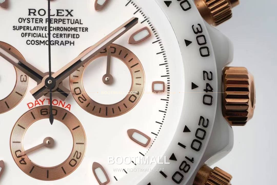 롤렉스 데이토나 AET 커스텀 블랙 화이트 세라믹 크로노그래프 오토매틱 Rolex Daytona AET Custom Black White Ceramic Chronograph Automatic 40mm 5