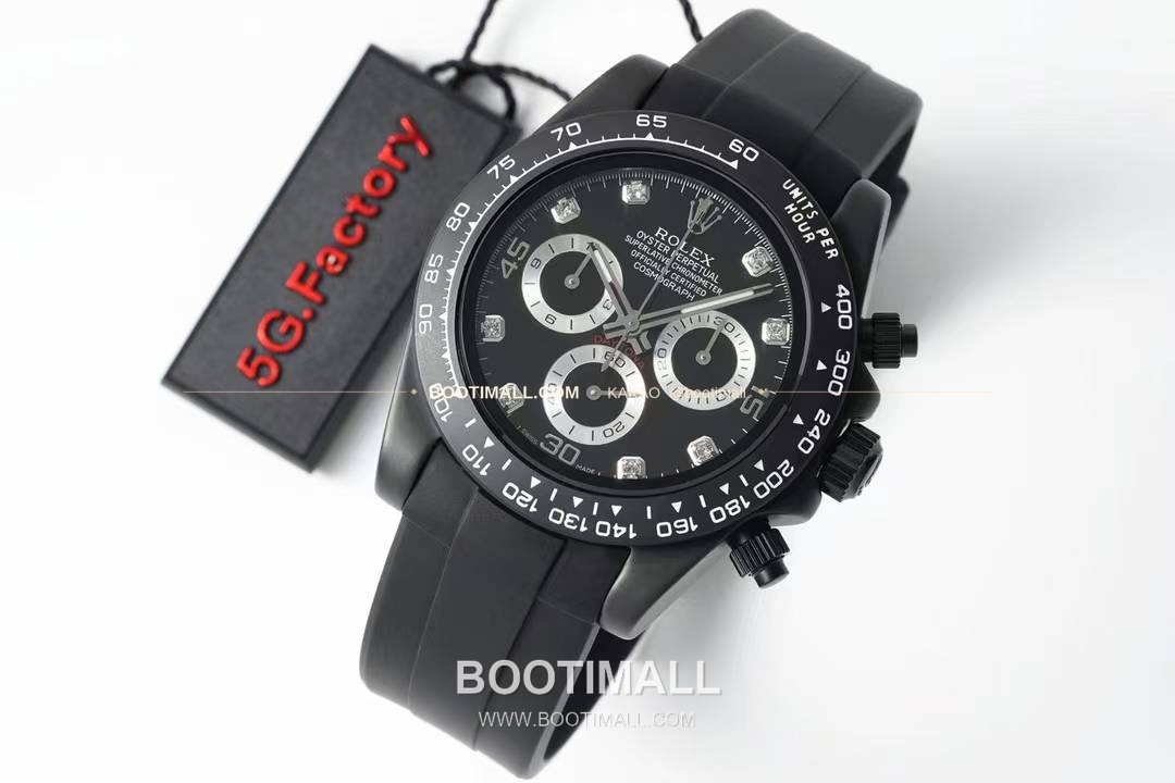 롤렉스 데이토나 AET 커스텀 블랙 화이트 세라믹 크로노그래프 오토매틱 Rolex Daytona AET Custom Black White Ceramic Chronograph Automatic 40mm 2