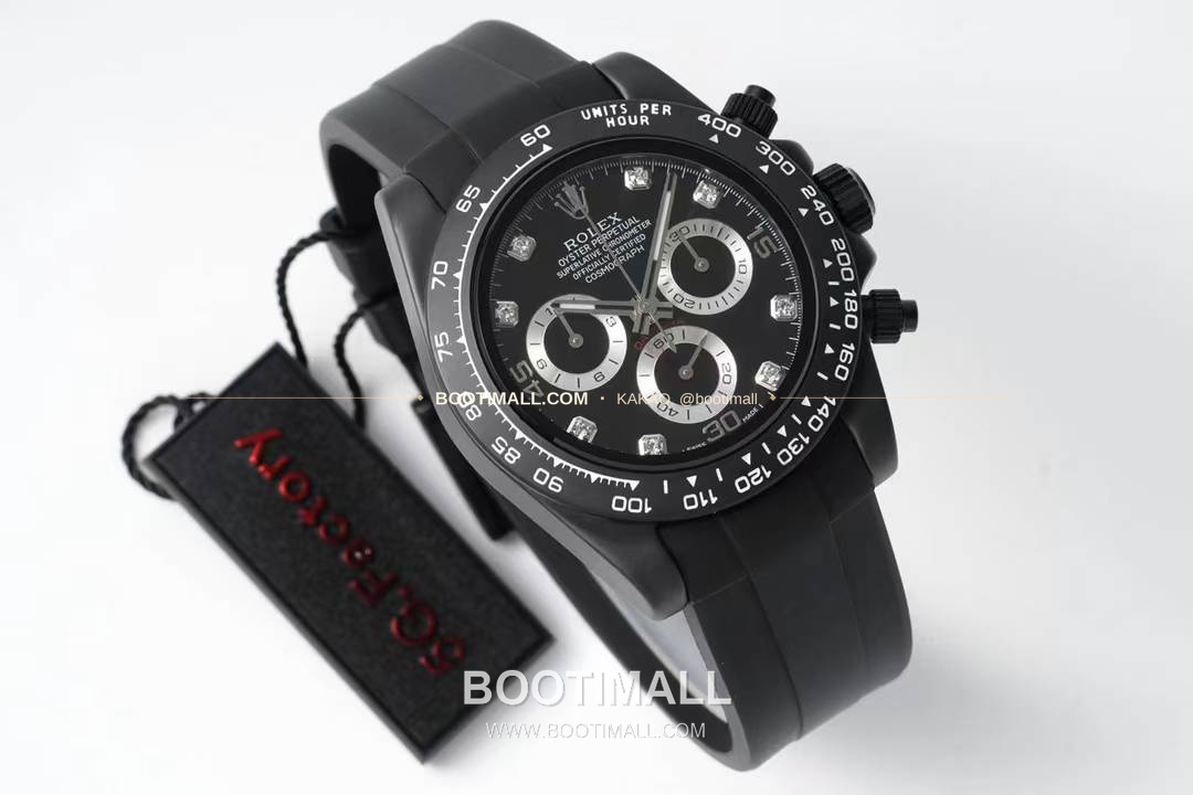 롤렉스 데이토나 AET 커스텀 블랙 화이트 세라믹 크로노그래프 오토매틱 Rolex Daytona AET Custom Black White Ceramic Chronograph Automatic 40mm 3