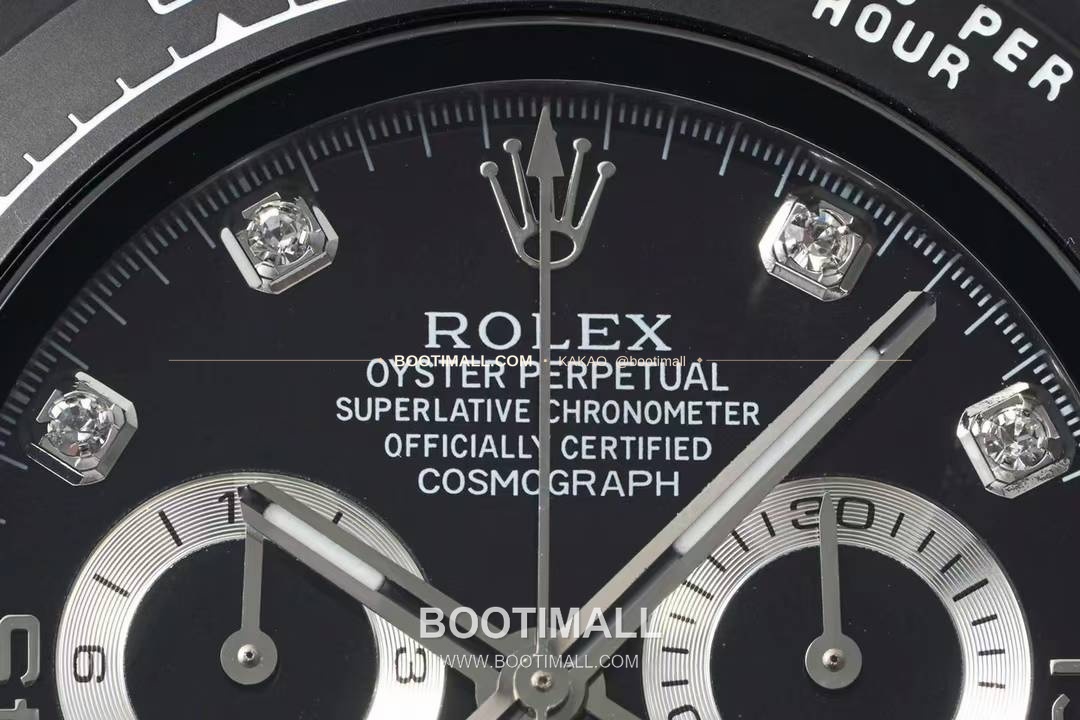 롤렉스 데이토나 AET 커스텀 블랙 화이트 세라믹 크로노그래프 오토매틱 Rolex Daytona AET Custom Black White Ceramic Chronograph Automatic 40mm 4