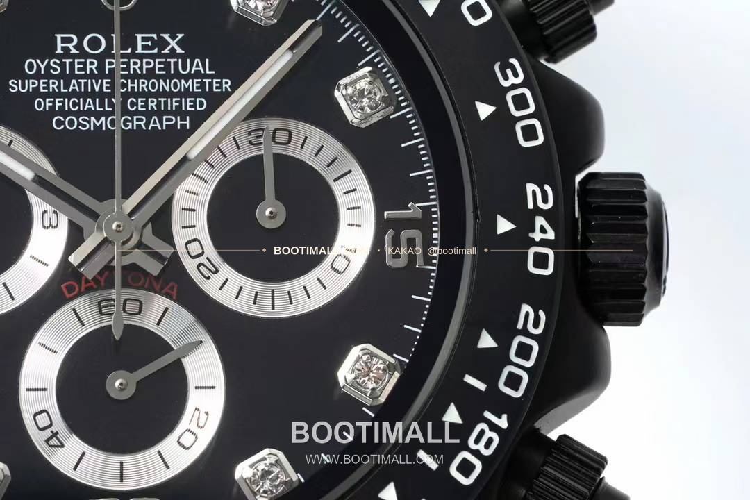 롤렉스 데이토나 AET 커스텀 블랙 화이트 세라믹 크로노그래프 오토매틱 Rolex Daytona AET Custom Black White Ceramic Chronograph Automatic 40mm 5