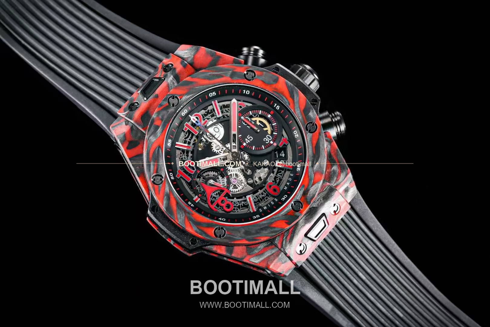 위블로 빅뱅 카본파이버 스켈레톤 크로노그래프 오토매틱 Hublot Big Bang Carbon Fiber Skeleton Chronograph Automatic 2