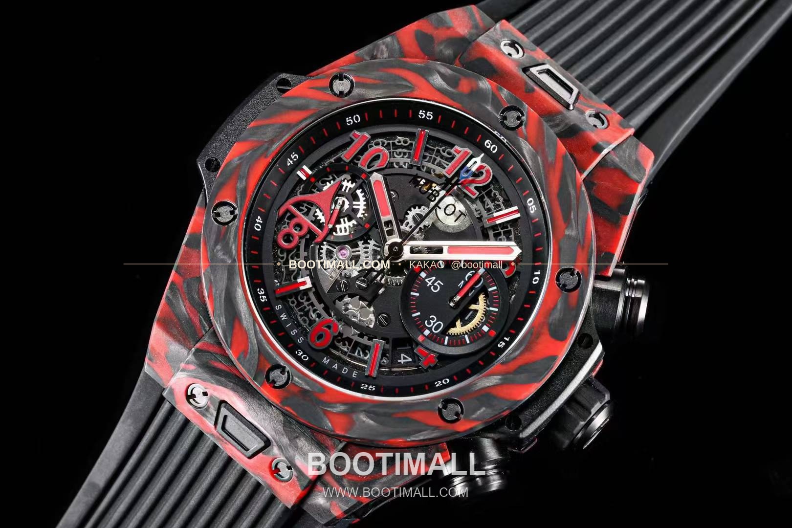 위블로 빅뱅 카본파이버 스켈레톤 크로노그래프 오토매틱 Hublot Big Bang Carbon Fiber Skeleton Chronograph Automatic 3