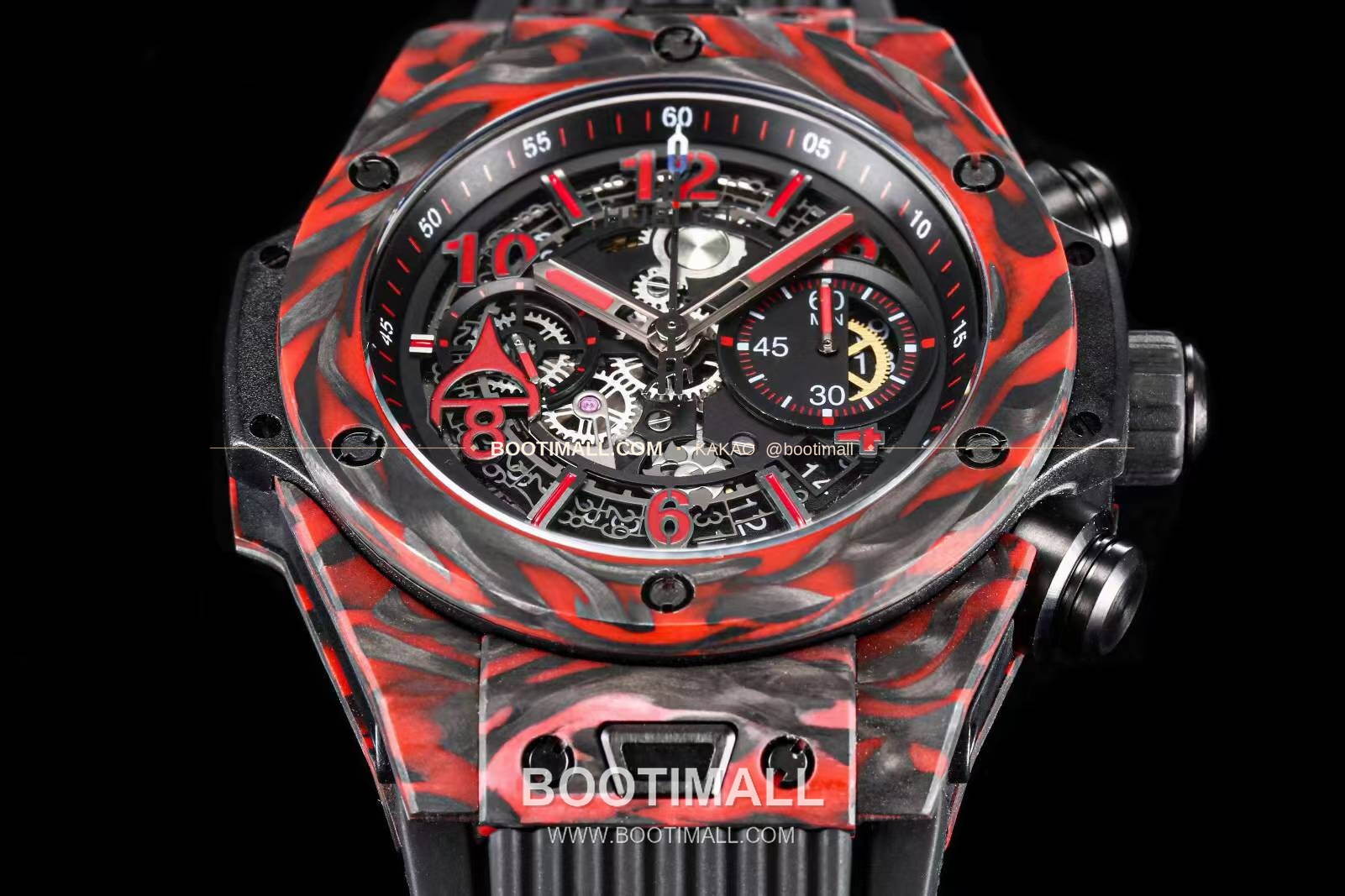 위블로 빅뱅 카본파이버 스켈레톤 크로노그래프 오토매틱 Hublot Big Bang Carbon Fiber Skeleton Chronograph Automatic 5