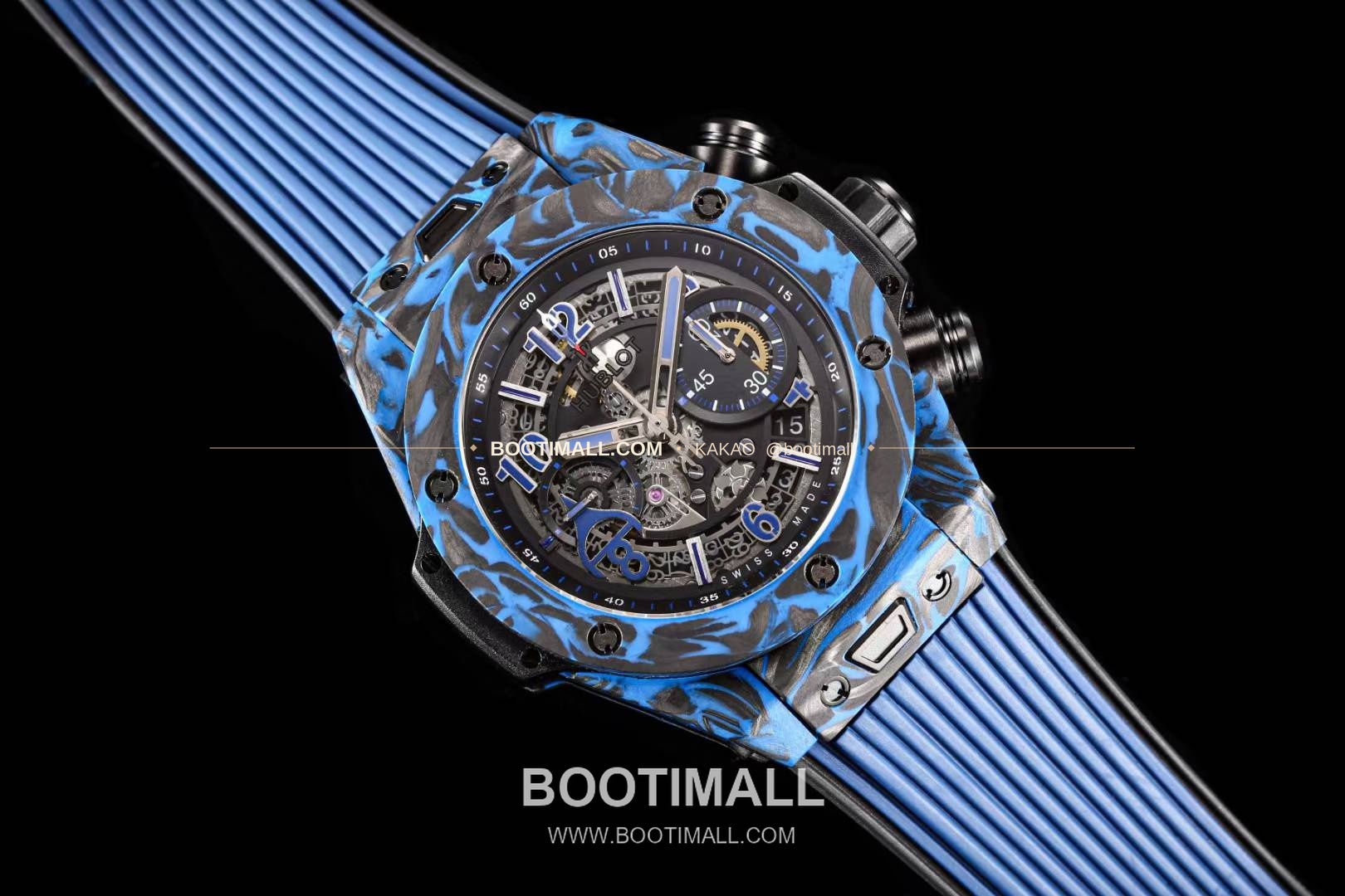 위블로 빅뱅 카본파이버 스켈레톤 크로노그래프 오토매틱 Hublot Big Bang Carbon Fiber Skeleton Chronograph Automatic 2