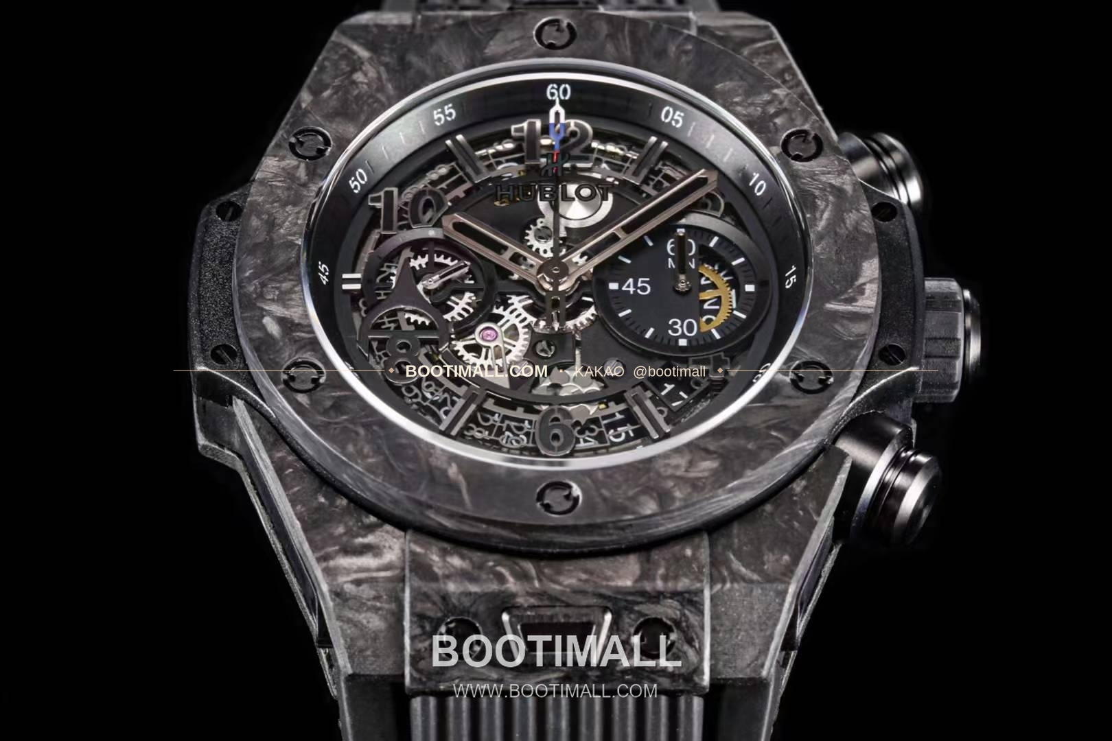 위블로 빅뱅 카본파이버 스켈레톤 크로노그래프 오토매틱 Hublot Big Bang Carbon Fiber Skeleton Chronograph Automatic 3