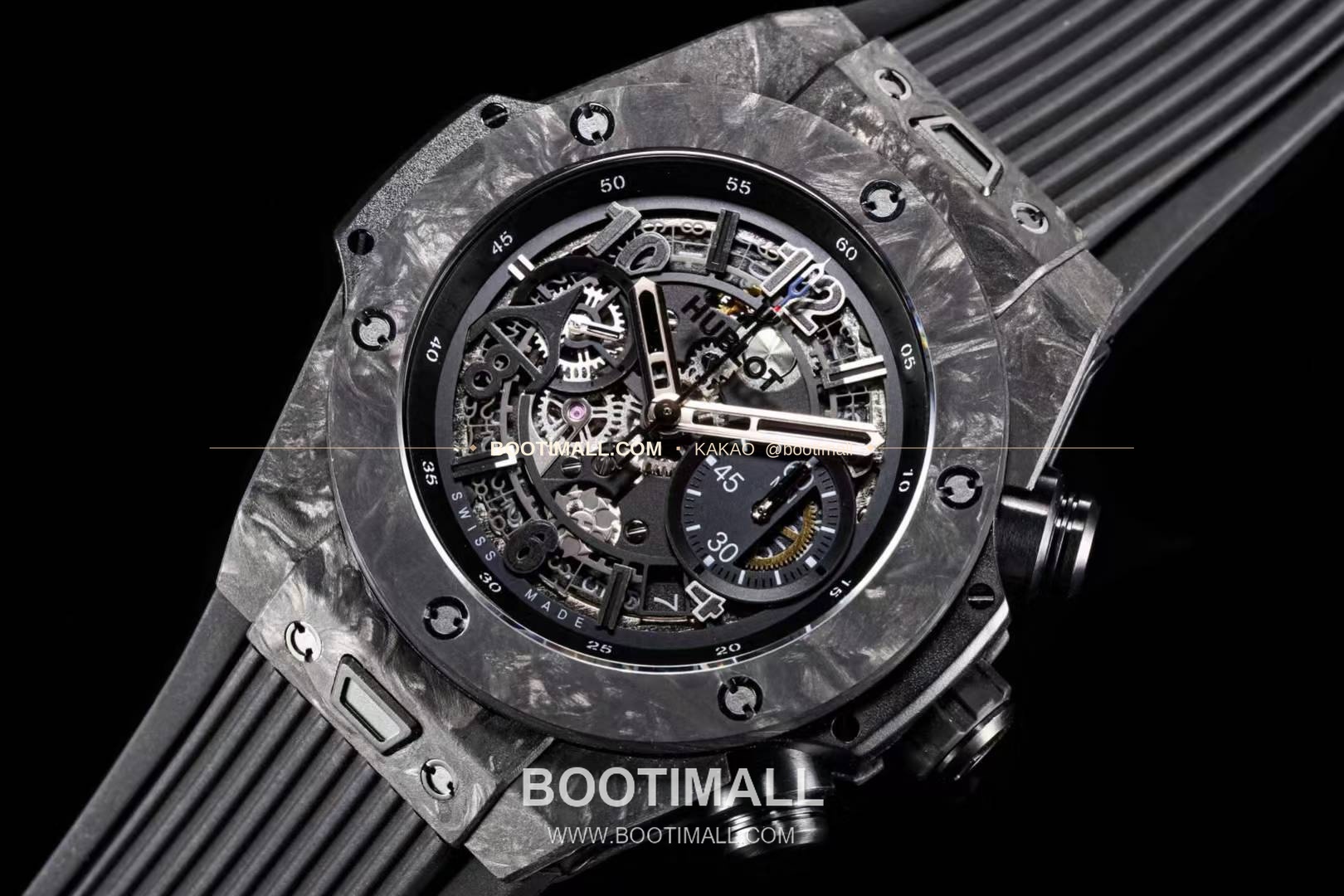 위블로 빅뱅 카본파이버 스켈레톤 크로노그래프 오토매틱 Hublot Big Bang Carbon Fiber Skeleton Chronograph Automatic 5