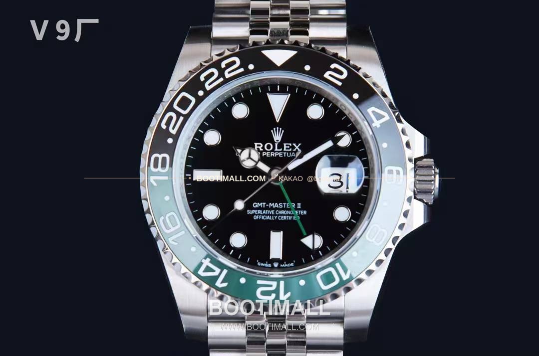 롤렉스 GMT마스터2 블랙그린 세라믹 양방향베젤 오토매틱 Rolex GMT-Master II Black Green Ceramic Bezel Automatic 3