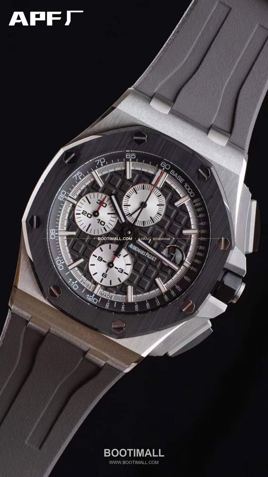 오데마피게 로열오크오프쇼어 스틸 블랙다이얼 크로노그래프 오토매틱 Audemars Piguet Royal Oak Offshore Steel Black Dial Chronograph Automatic 26400 44mm 3