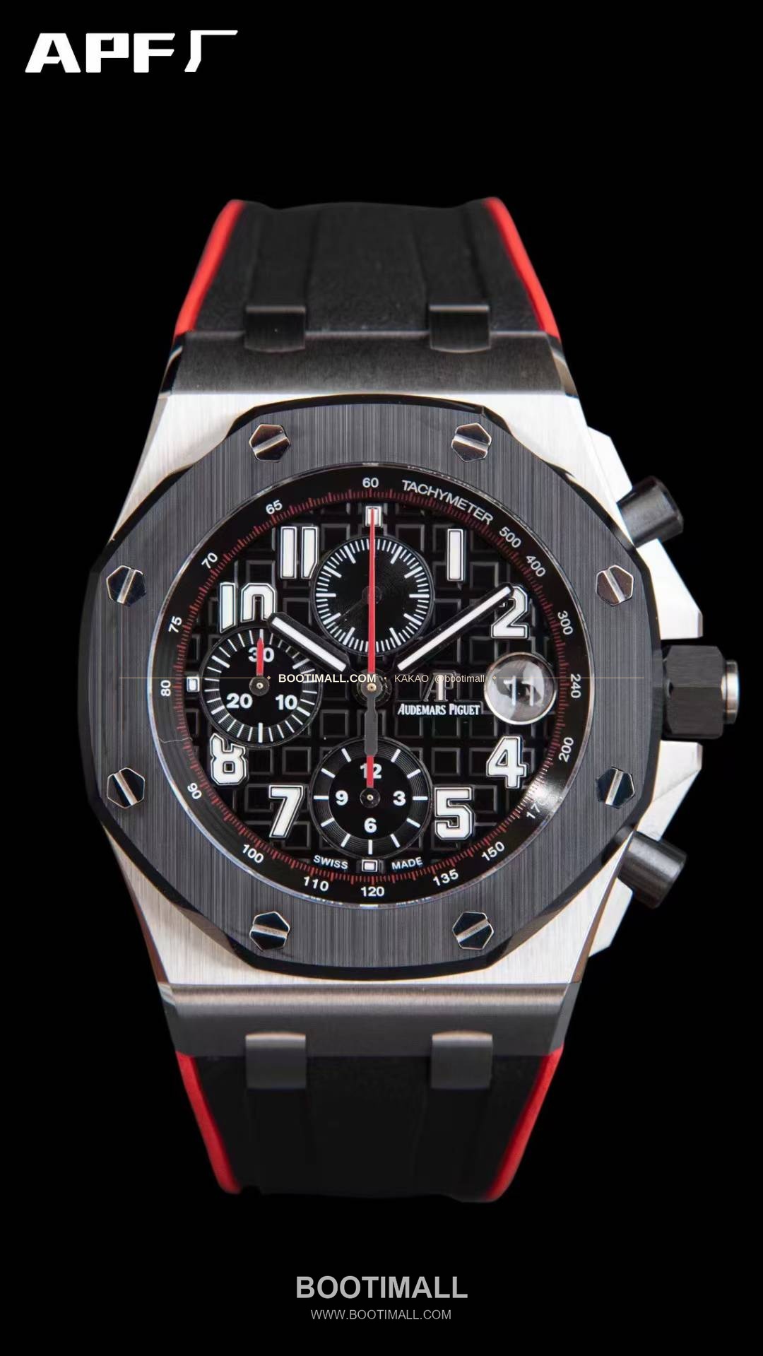 오데마피게 로열오크오프쇼어 스틸 블랙다이얼 크로노그래프 오토매틱 Audemars Piguet Royal Oak Offshore Steel Black Dial Chronograph Automatic 26400 44mm 1