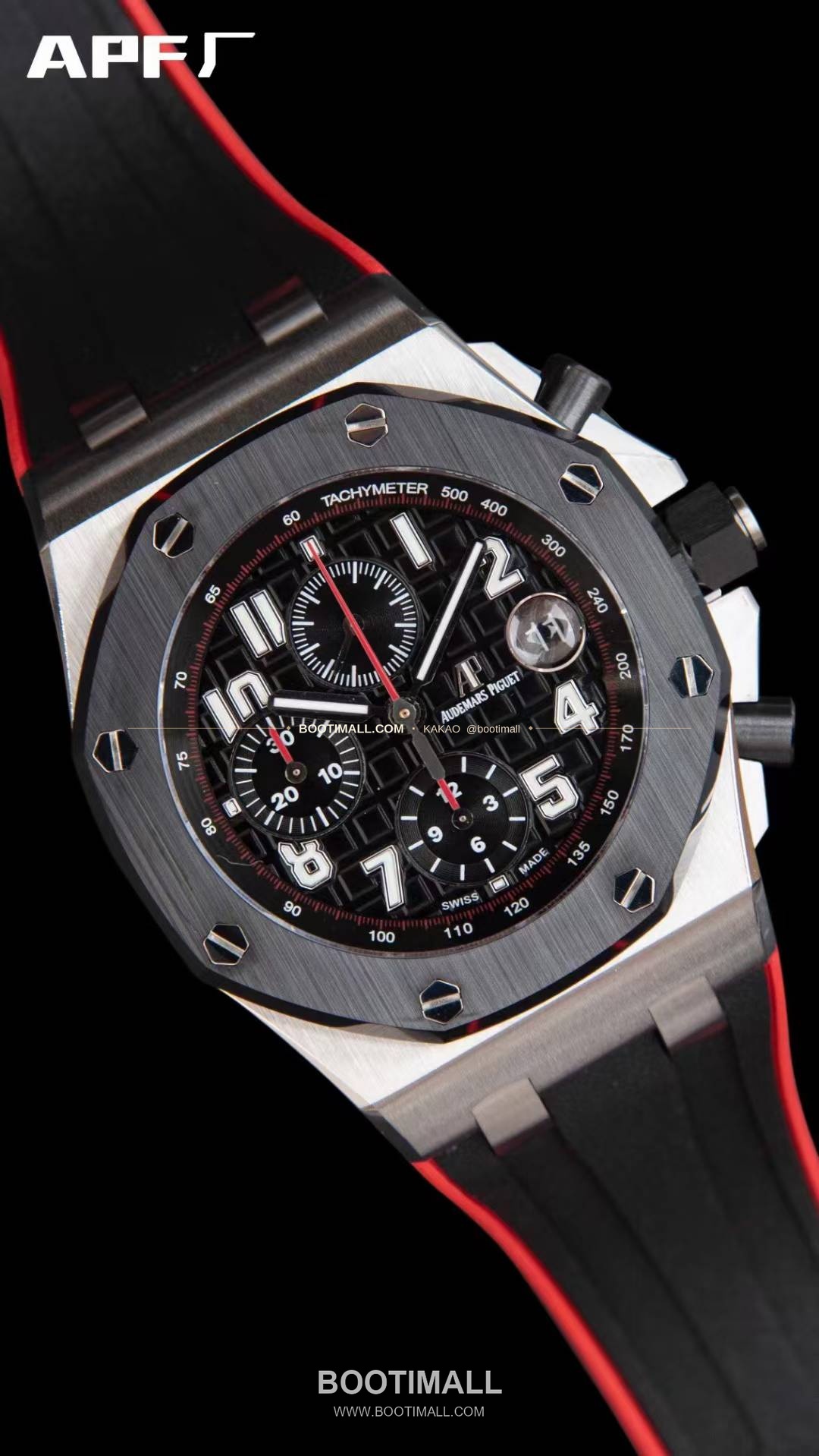 오데마피게 로열오크오프쇼어 스틸 블랙다이얼 크로노그래프 오토매틱 Audemars Piguet Royal Oak Offshore Steel Black Dial Chronograph Automatic 26400 44mm 4