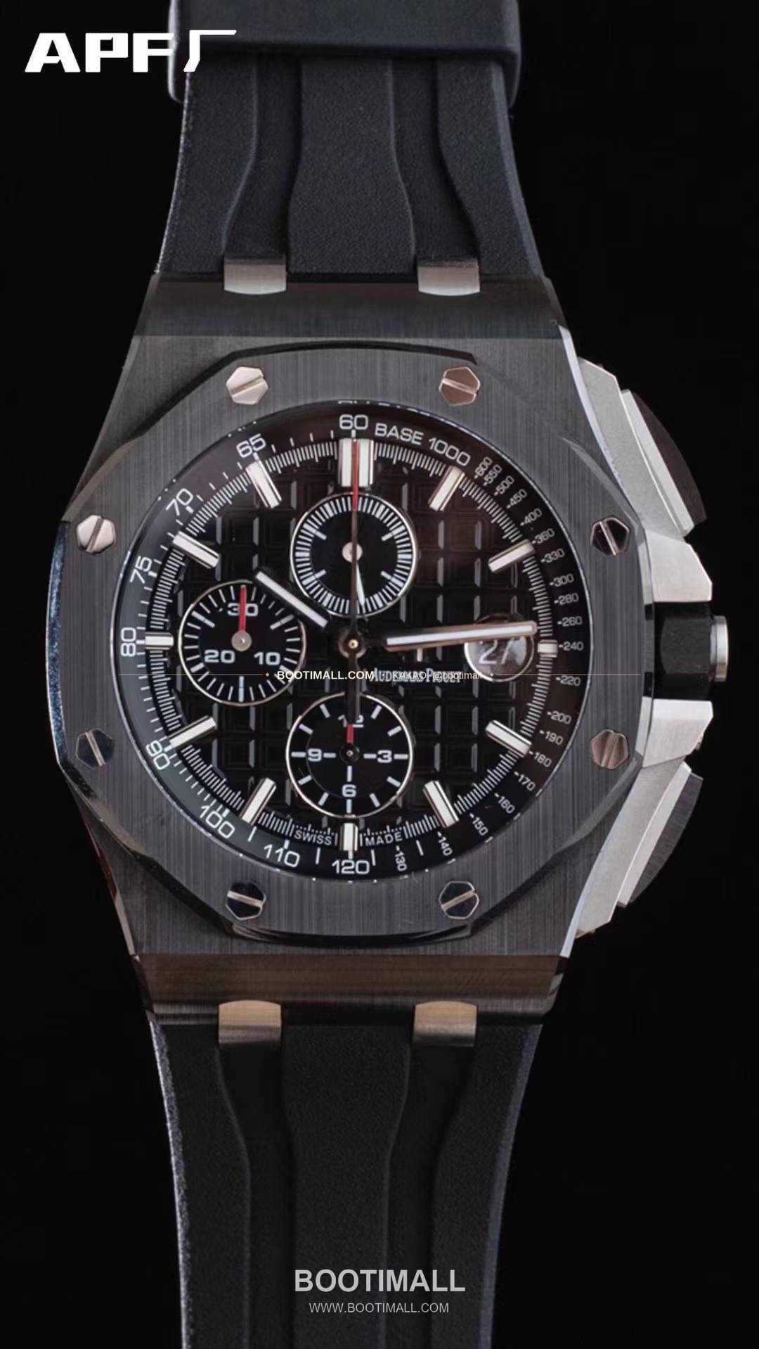 오데마피게 로열오크오프쇼어 스틸 블랙다이얼 크로노그래프 오토매틱 Audemars Piguet Royal Oak Offshore Steel Black Dial Chronograph Automatic 26400 44mm 2