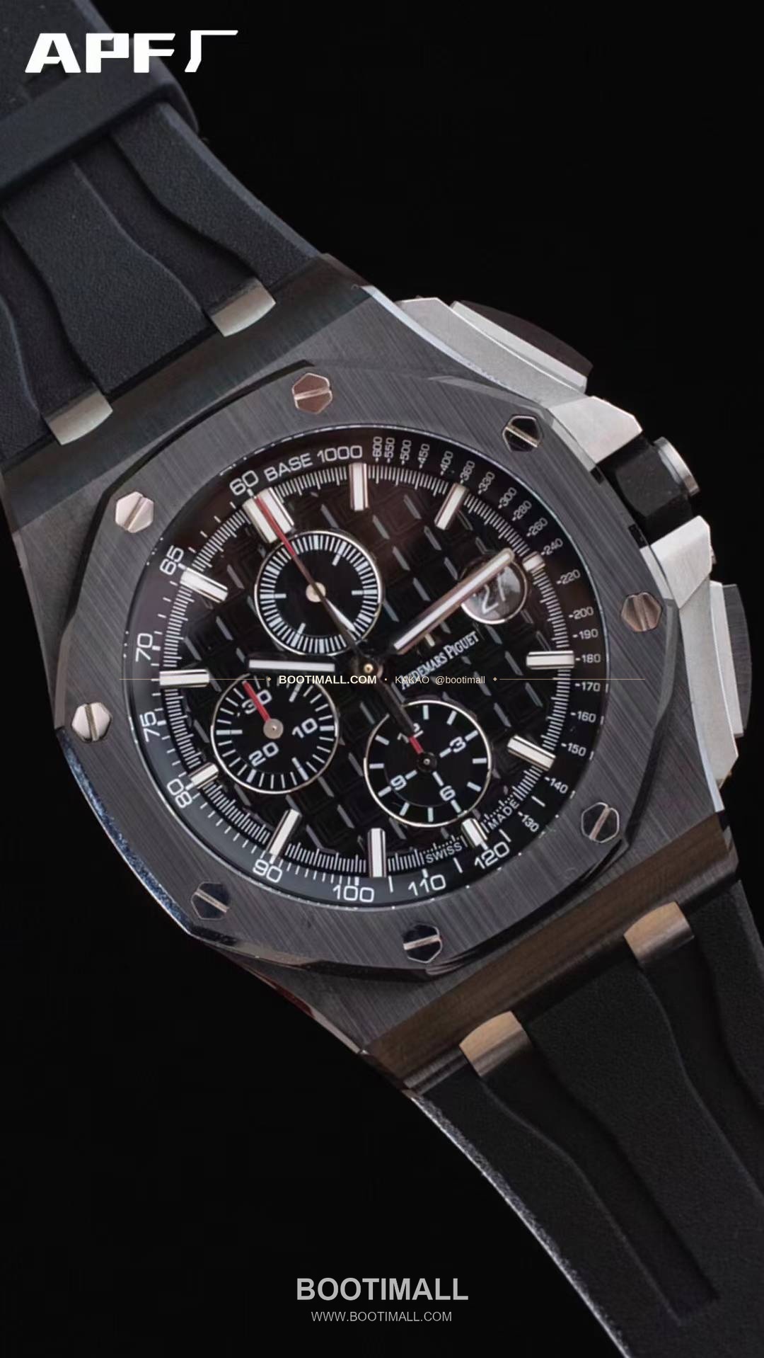 오데마피게 로열오크오프쇼어 스틸 블랙다이얼 크로노그래프 오토매틱 Audemars Piguet Royal Oak Offshore Steel Black Dial Chronograph Automatic 26400 44mm 3