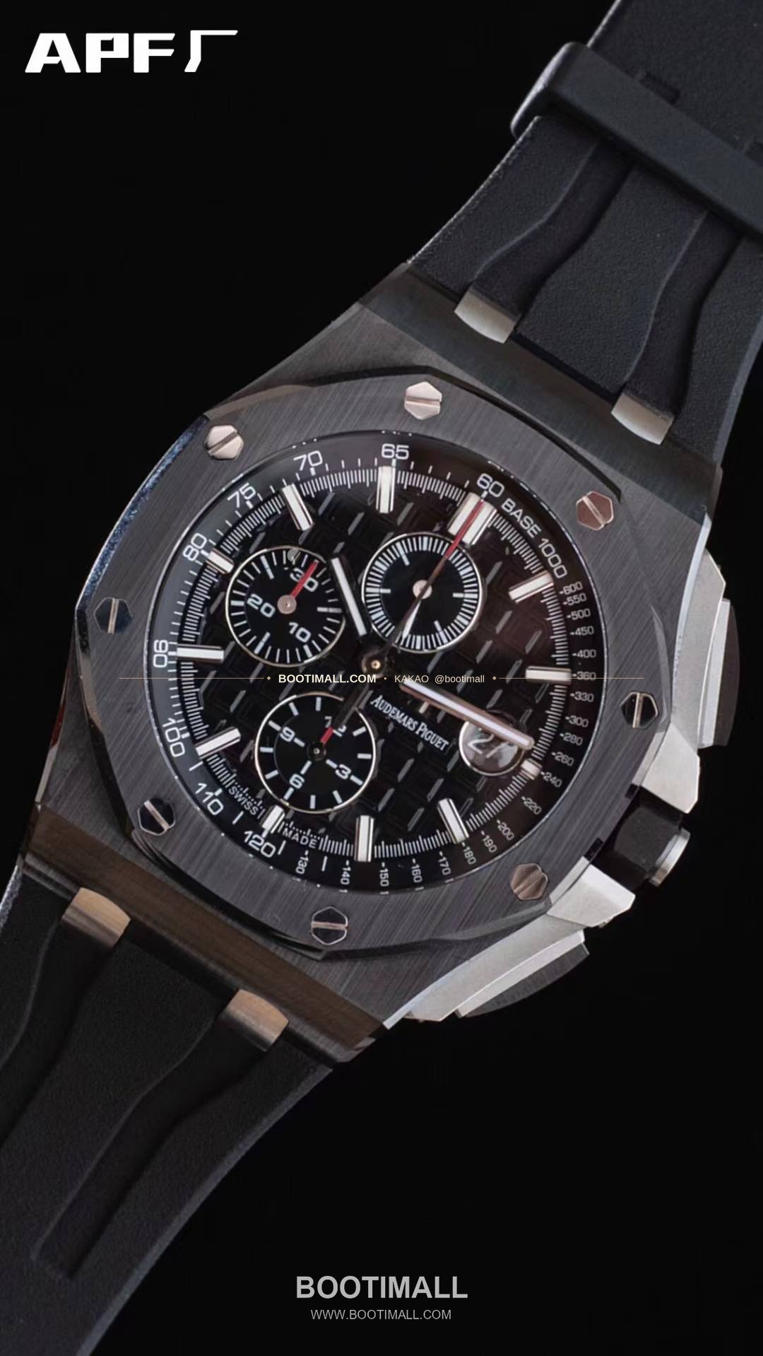 오데마피게 로열오크오프쇼어 스틸 블랙다이얼 크로노그래프 오토매틱 Audemars Piguet Royal Oak Offshore Steel Black Dial Chronograph Automatic 26400 44mm 4