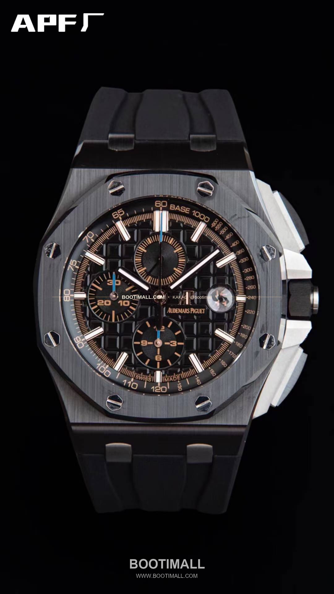 오데마피게 로열오크오프쇼어 스틸 블랙다이얼 크로노그래프 오토매틱 Audemars Piguet Royal Oak Offshore Steel Black Dial Chronograph Automatic 26400 44mm 1