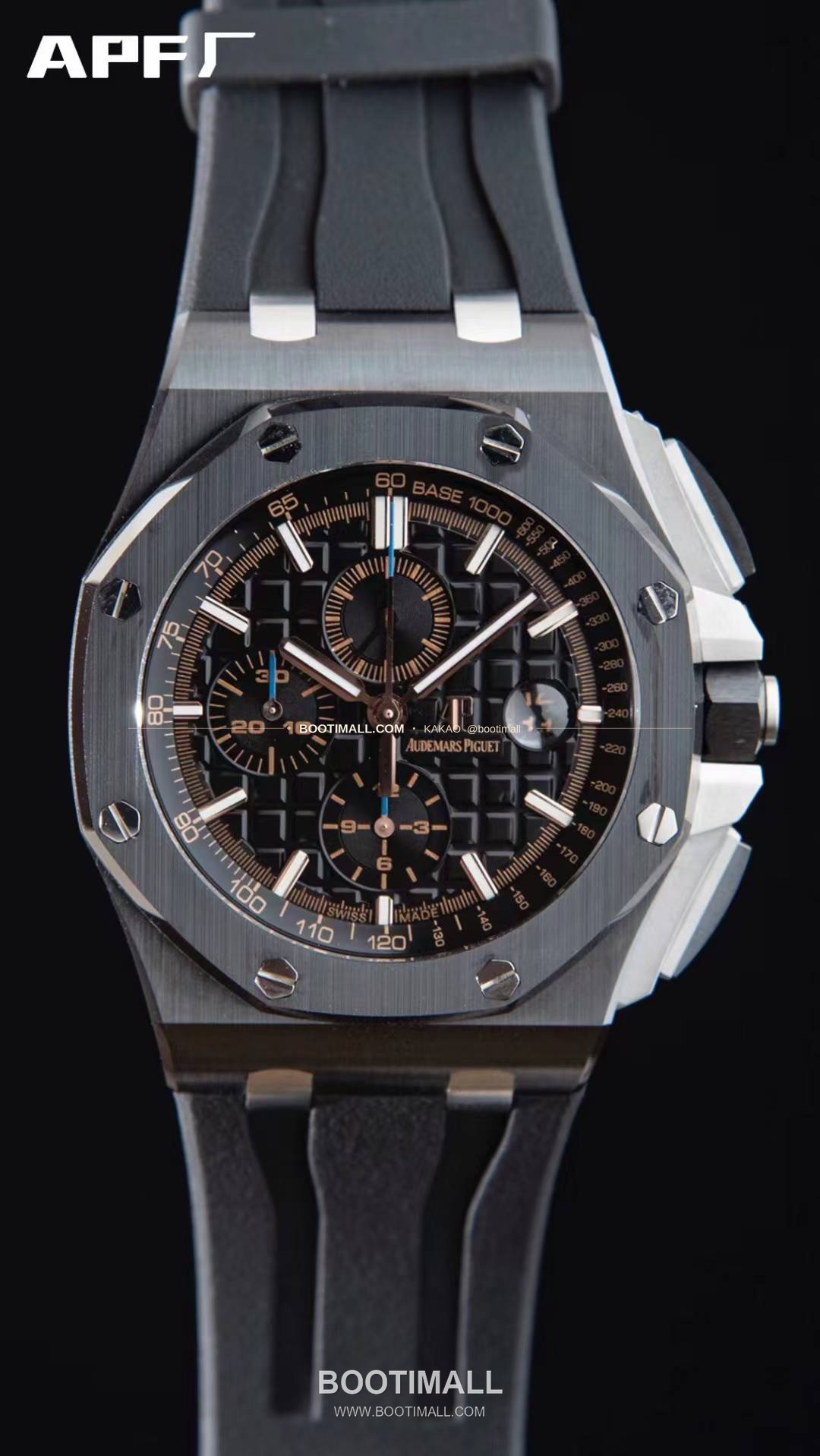 오데마피게 로열오크오프쇼어 스틸 블랙다이얼 크로노그래프 오토매틱 Audemars Piguet Royal Oak Offshore Steel Black Dial Chronograph Automatic 26400 44mm 2