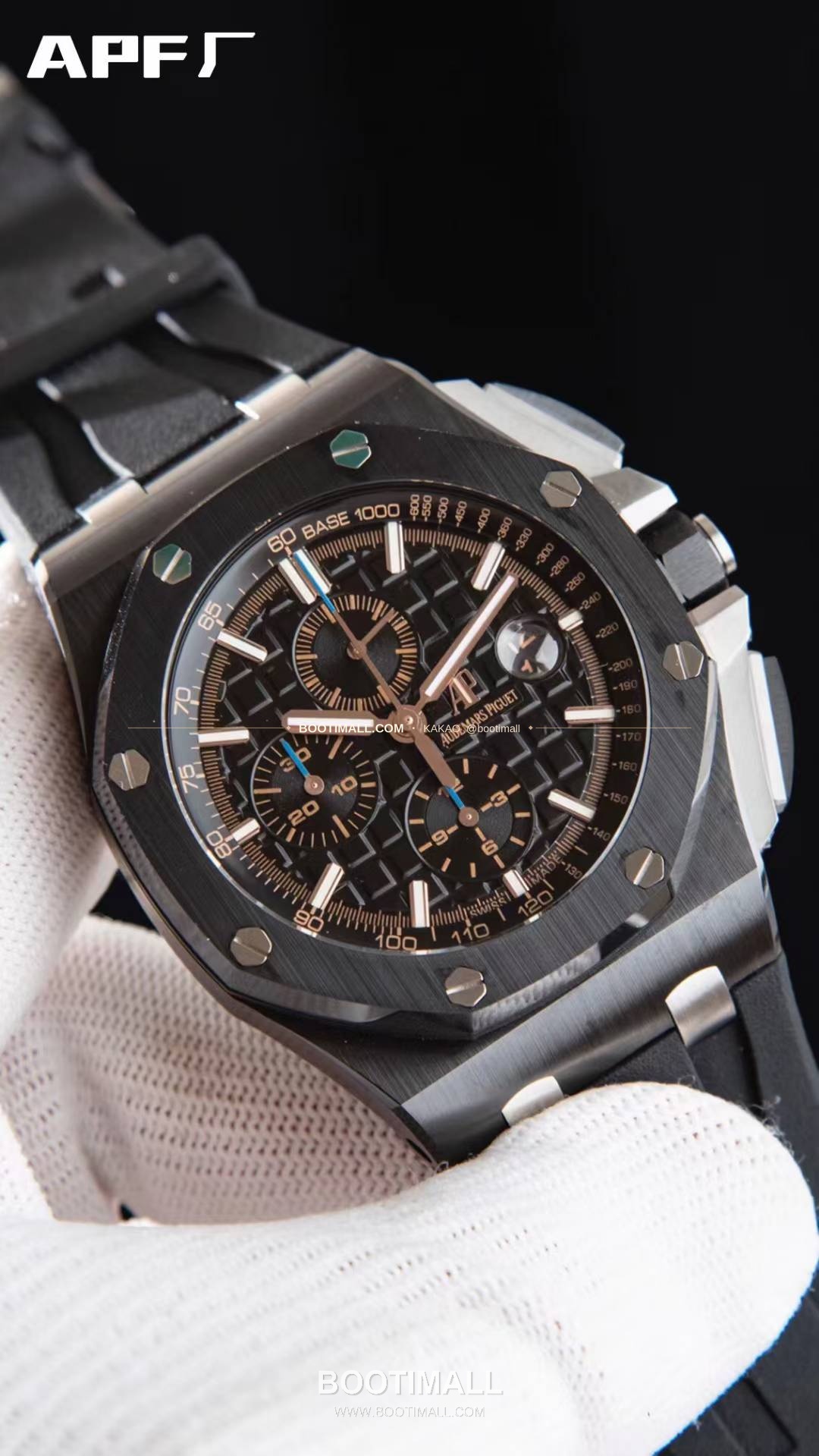 오데마피게 로열오크오프쇼어 스틸 블랙다이얼 크로노그래프 오토매틱 Audemars Piguet Royal Oak Offshore Steel Black Dial Chronograph Automatic 26400 44mm 3
