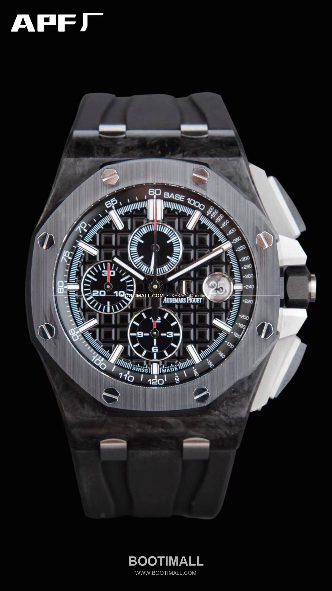 오데마피게 로열오크오프쇼어 스틸 블랙다이얼 크로노그래프 오토매틱 Audemars Piguet Royal Oak Offshore Steel Black Dial Chronograph Automatic 26400 44mm 2