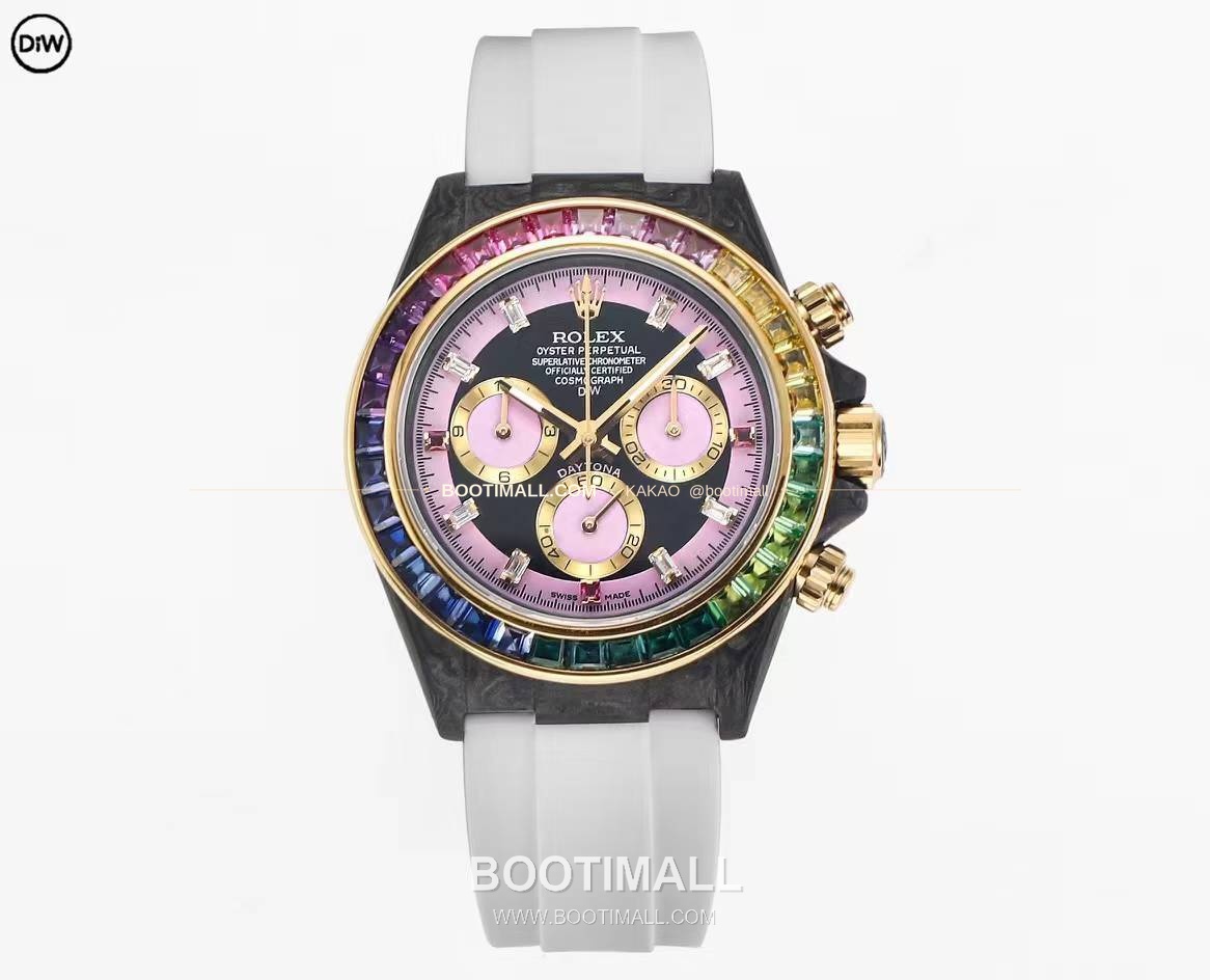 롤렉스 DIW 카본 레인보우베젤 데이토나 크로노그래프 Rolex DIW Carbon Rainbow Bezel Daytona Chronograph 1