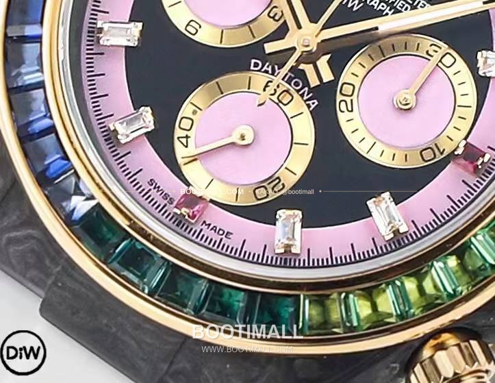 롤렉스 DIW 카본 레인보우베젤 데이토나 크로노그래프 Rolex DIW Carbon Rainbow Bezel Daytona Chronograph 5