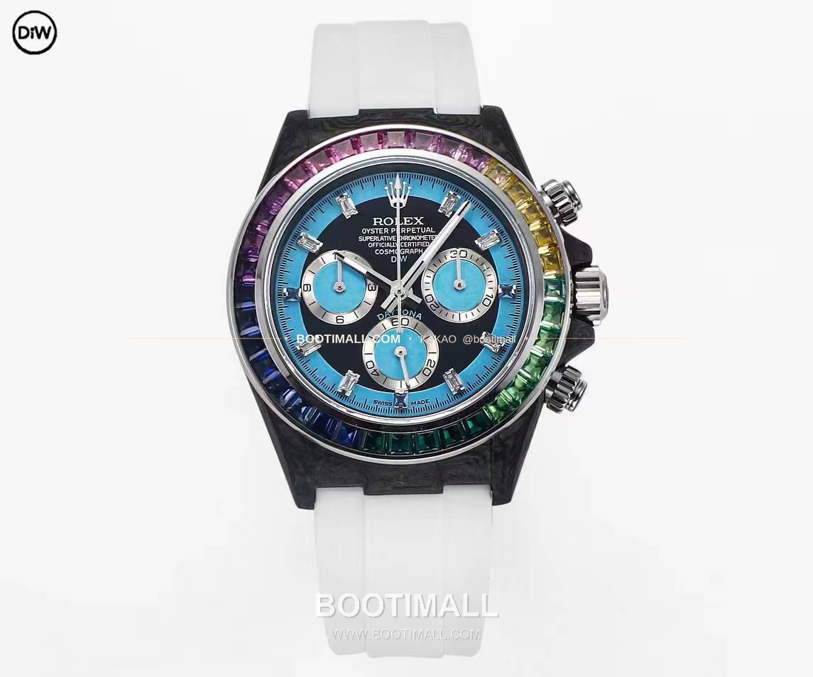 롤렉스 DIW 카본 레인보우베젤 데이토나 크로노그래프 Rolex DIW Carbon Rainbow Bezel Daytona Chronograph 1
