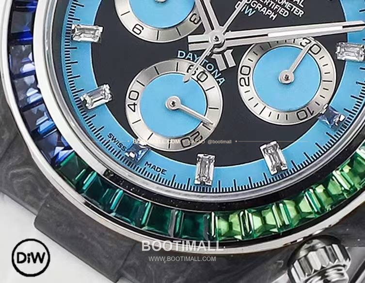 롤렉스 DIW 카본 레인보우베젤 데이토나 크로노그래프 Rolex DIW Carbon Rainbow Bezel Daytona Chronograph 5