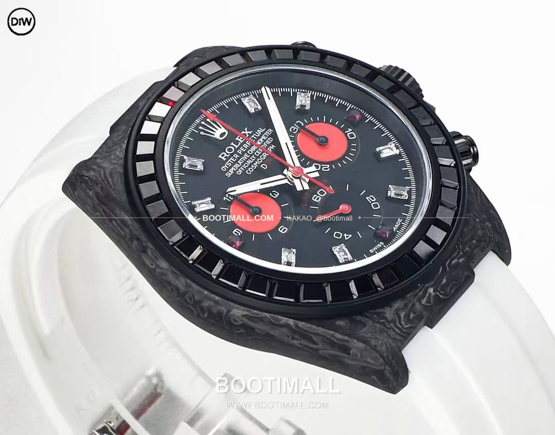 롤렉스 DIW 카본 레인보우베젤 데이토나 크로노그래프 Rolex DIW Carbon Rainbow Bezel Daytona Chronograph 4