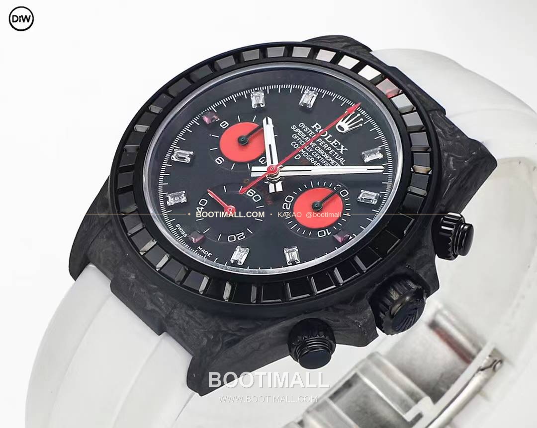 롤렉스 DIW 카본 레인보우베젤 데이토나 크로노그래프 Rolex DIW Carbon Rainbow Bezel Daytona Chronograph 6