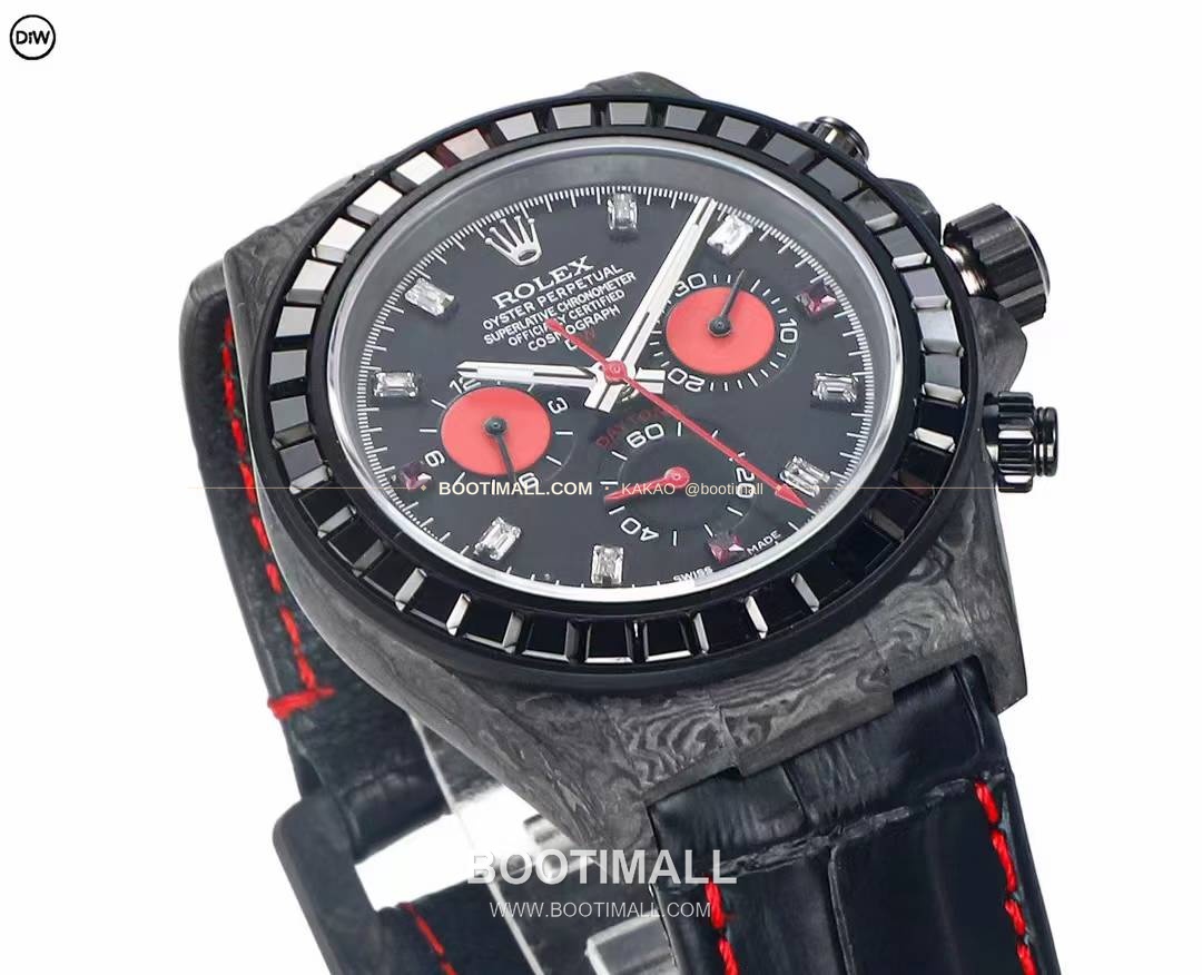 롤렉스 DIW 카본 레인보우베젤 데이토나 크로노그래프 Rolex DIW Carbon Rainbow Bezel Daytona Chronograph 2