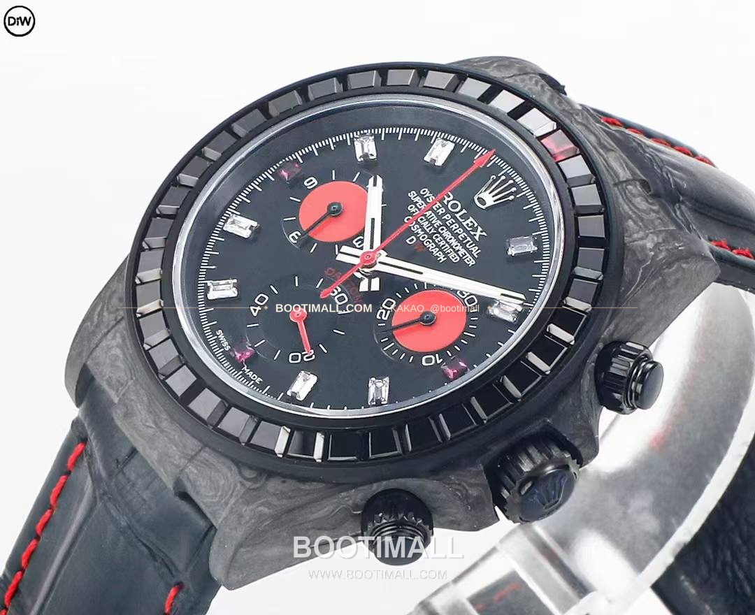 롤렉스 DIW 카본 레인보우베젤 데이토나 크로노그래프 Rolex DIW Carbon Rainbow Bezel Daytona Chronograph 6