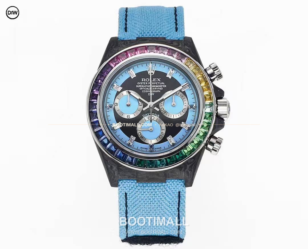 롤렉스 DIW 카본 레인보우베젤 데이토나 크로노그래프 Rolex DIW Carbon Rainbow Bezel Daytona Chronograph 1
