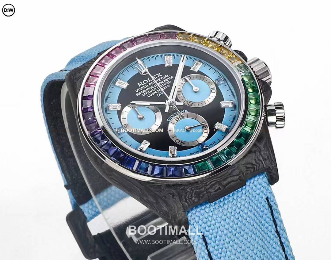 롤렉스 DIW 카본 레인보우베젤 데이토나 크로노그래프 Rolex DIW Carbon Rainbow Bezel Daytona Chronograph 2