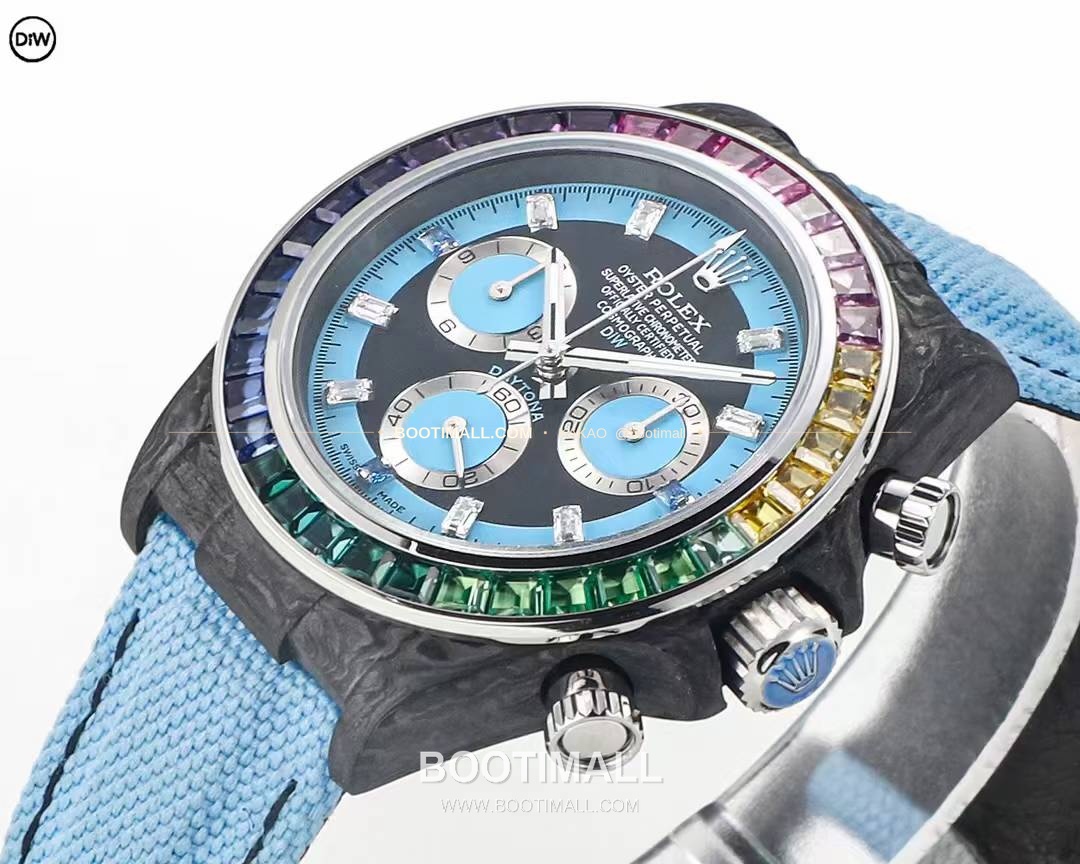 롤렉스 DIW 카본 레인보우베젤 데이토나 크로노그래프 Rolex DIW Carbon Rainbow Bezel Daytona Chronograph 6