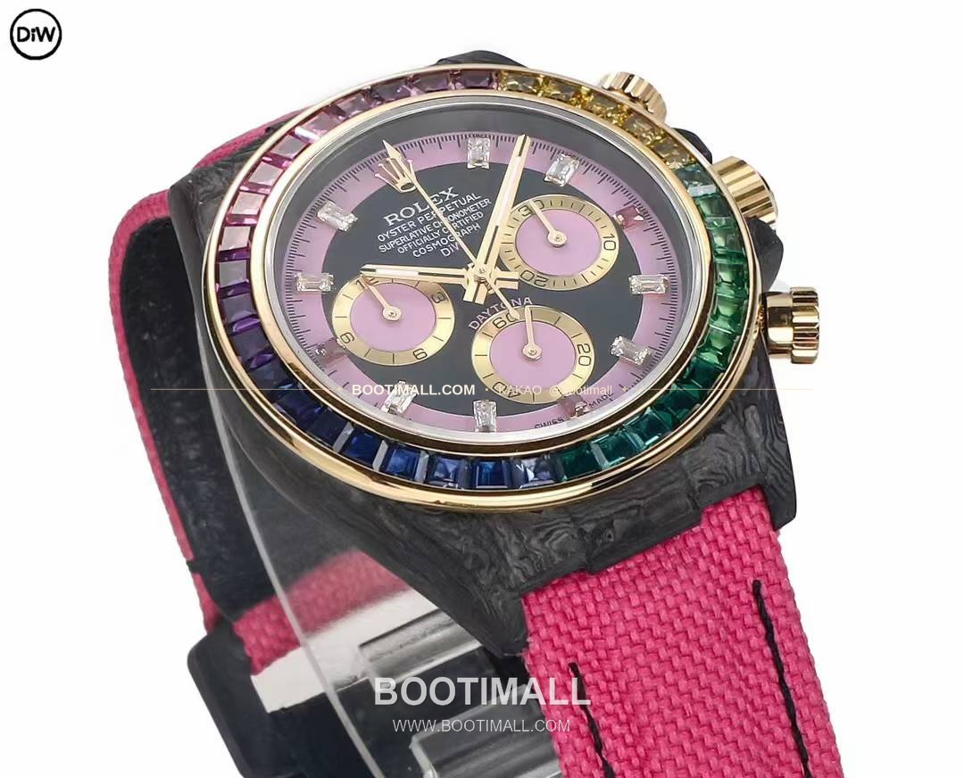 롤렉스 DIW 카본 레인보우베젤 데이토나 크로노그래프 Rolex DIW Carbon Rainbow Bezel Daytona Chronograph 2