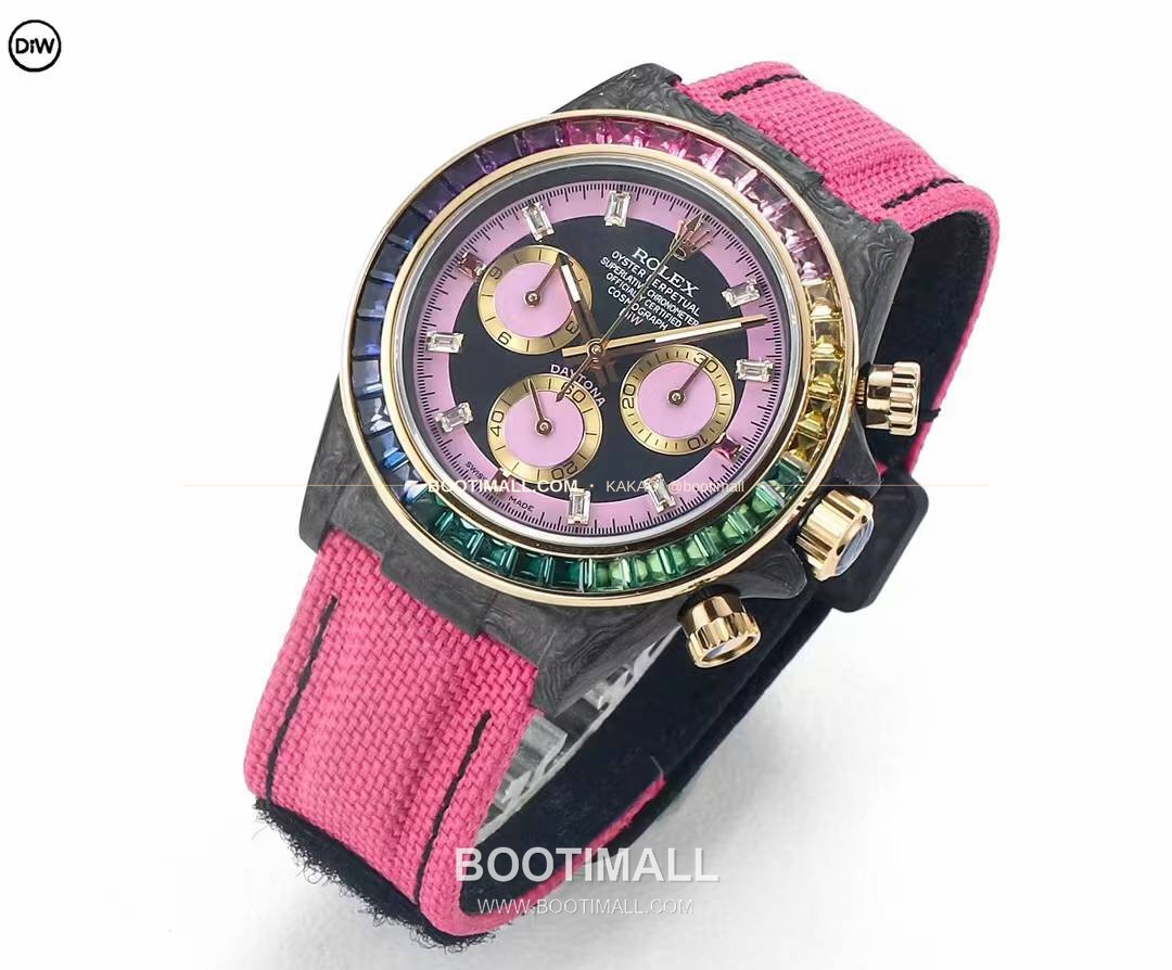 롤렉스 DIW 카본 레인보우베젤 데이토나 크로노그래프 Rolex DIW Carbon Rainbow Bezel Daytona Chronograph 3