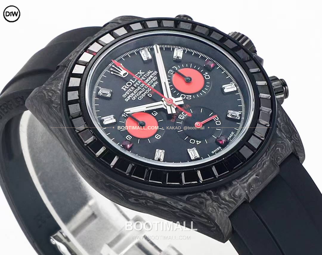 롤렉스 DIW 카본 레인보우베젤 데이토나 크로노그래프 Rolex DIW Carbon Rainbow Bezel Daytona Chronograph 2