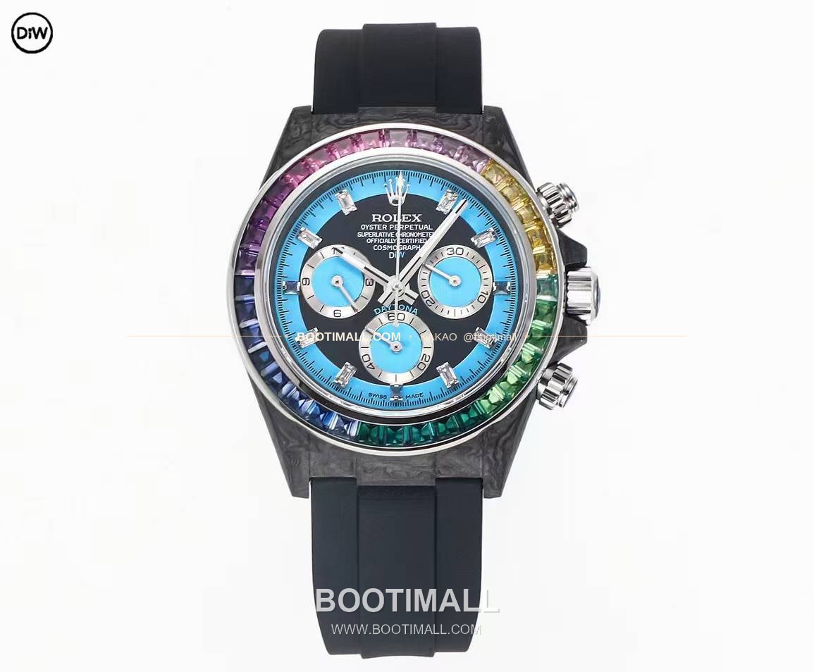 롤렉스 DIW 카본 레인보우베젤 데이토나 크로노그래프 Rolex DIW Carbon Rainbow Bezel Daytona Chronograph 1