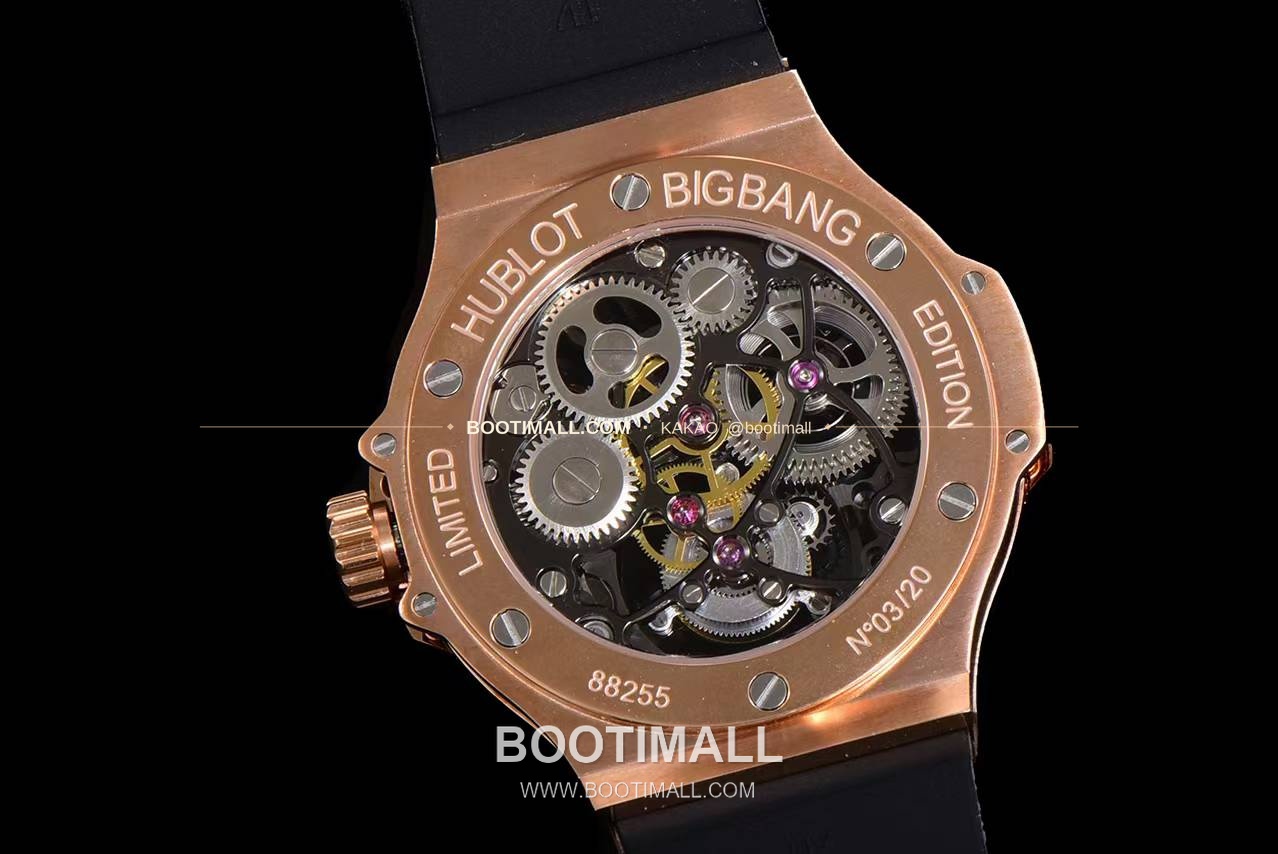 위블로 빅뱅 스켈레톤 투르비용 러버스트랩 오토매틱 Hublot Big Bang Skeleton Tourbillon Rubber Strap Automatic 7