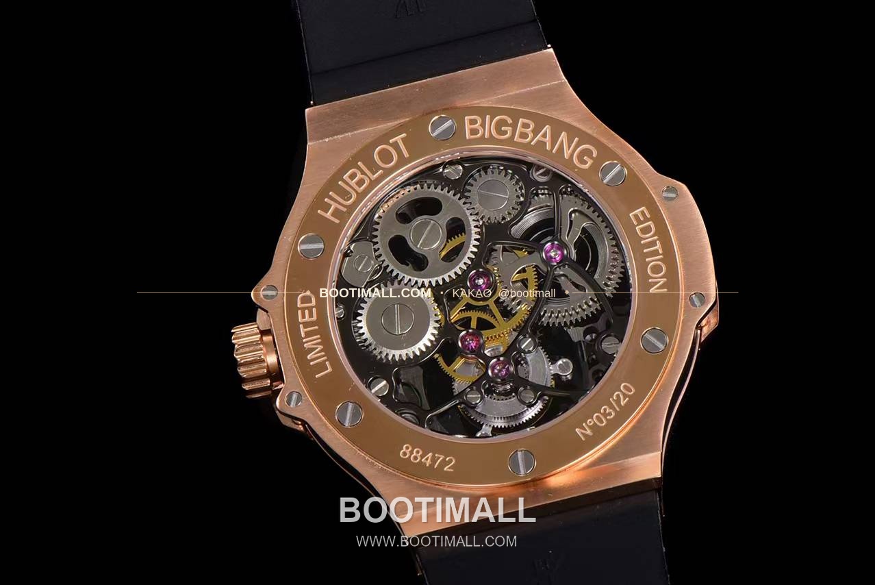 위블로 빅뱅 스켈레톤 투르비용 러버스트랩 오토매틱 Hublot Big Bang Skeleton Tourbillon Rubber Strap Automatic 7