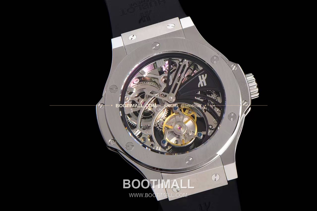 위블로 빅뱅 스켈레톤 투르비용 러버스트랩 오토매틱 Hublot Big Bang Skeleton Tourbillon Rubber Strap Automatic 2