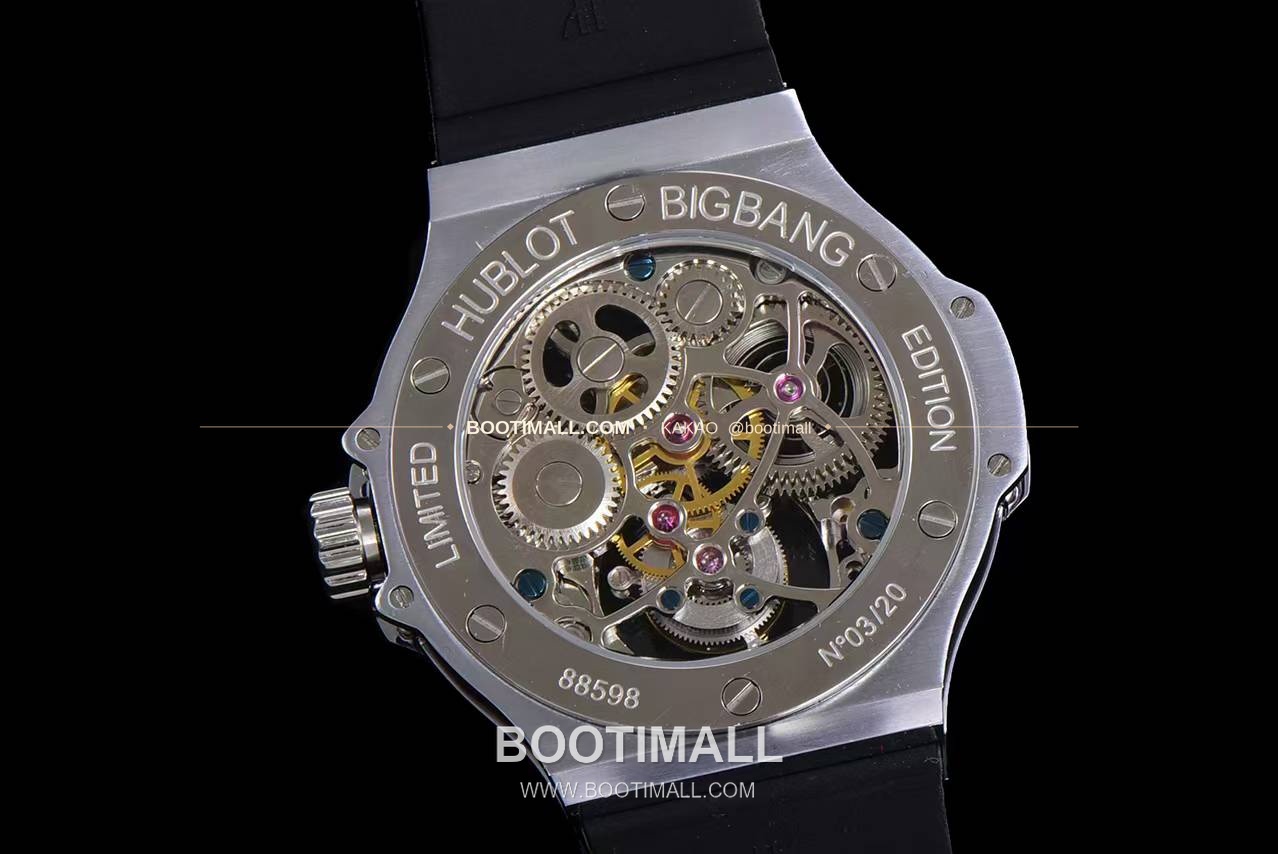 위블로 빅뱅 스켈레톤 투르비용 러버스트랩 오토매틱 Hublot Big Bang Skeleton Tourbillon Rubber Strap Automatic 7