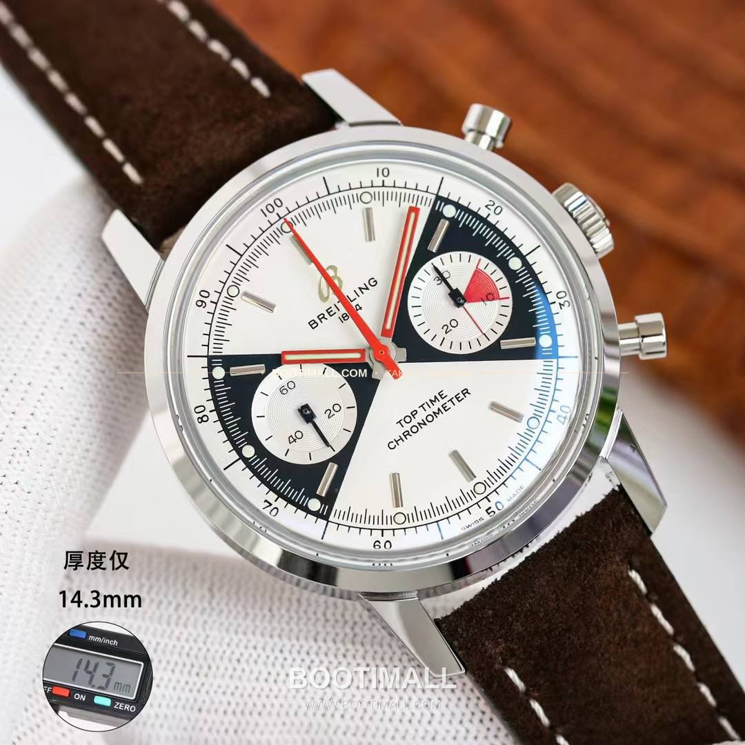 브라이틀링 탑타임 스틸 조로다이얼 크로노그래프 오토매틱 Breitling Top Time Steel Zorro Dial Chronograph Automatic 41mm 2