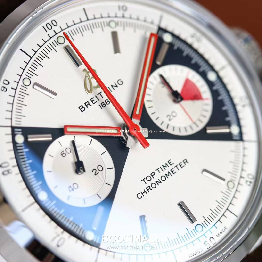 브라이틀링 탑타임 스틸 조로다이얼 크로노그래프 오토매틱 Breitling Top Time Steel Zorro Dial Chronograph Automatic 41mm 5