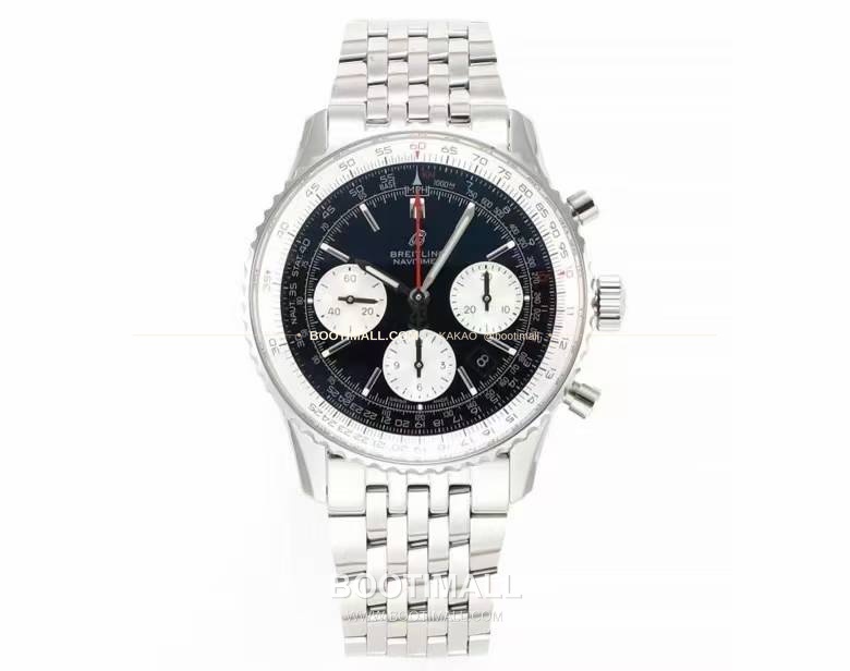 브라이틀링 내비타이머1 B01 스틸 슬라이드룰베젤 크로노그래프 오토매틱 Breitling Navitimer 1 B01 Steel Slide Rule Bezel Chronograph Automatic 43mm 1