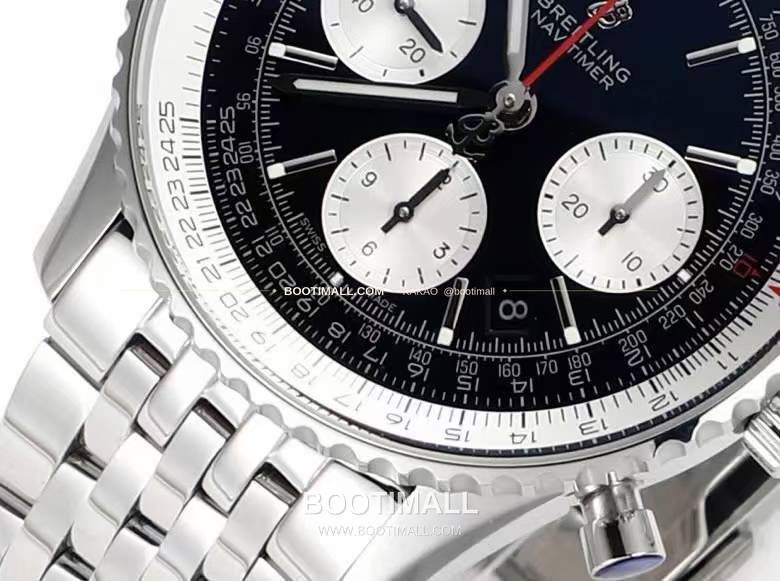 브라이틀링 내비타이머1 B01 스틸 슬라이드룰베젤 크로노그래프 오토매틱 Breitling Navitimer 1 B01 Steel Slide Rule Bezel Chronograph Automatic 43mm 6