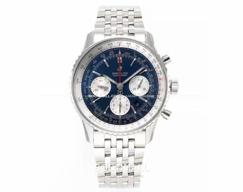 브라이틀링 내비타이머1 B01 스틸 슬라이드룰베젤 크로노그래프 오토매틱 Breitling Navitimer 1 B01 Steel Slide Rule Bezel Chronograph Automatic 43mm 1